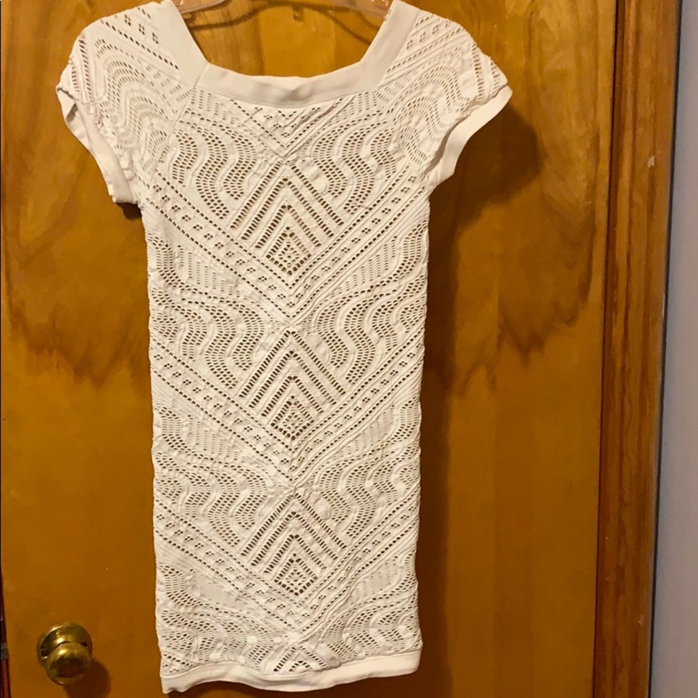 White mini dress